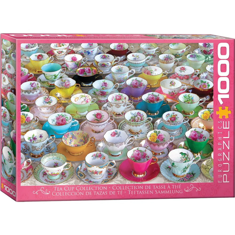 Tea Cup Collection 1000 Piece Puzzle