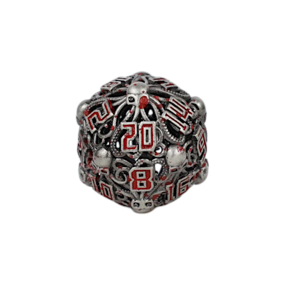 Tentacular Dice Set Bloodied Metal - Image 2