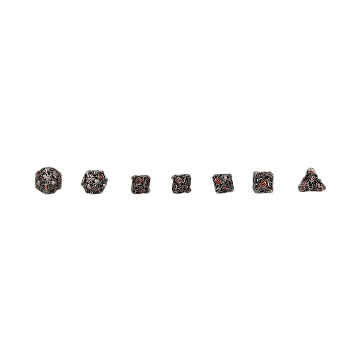 Tentacular Dice Set Bloodied Metal - Image 9
