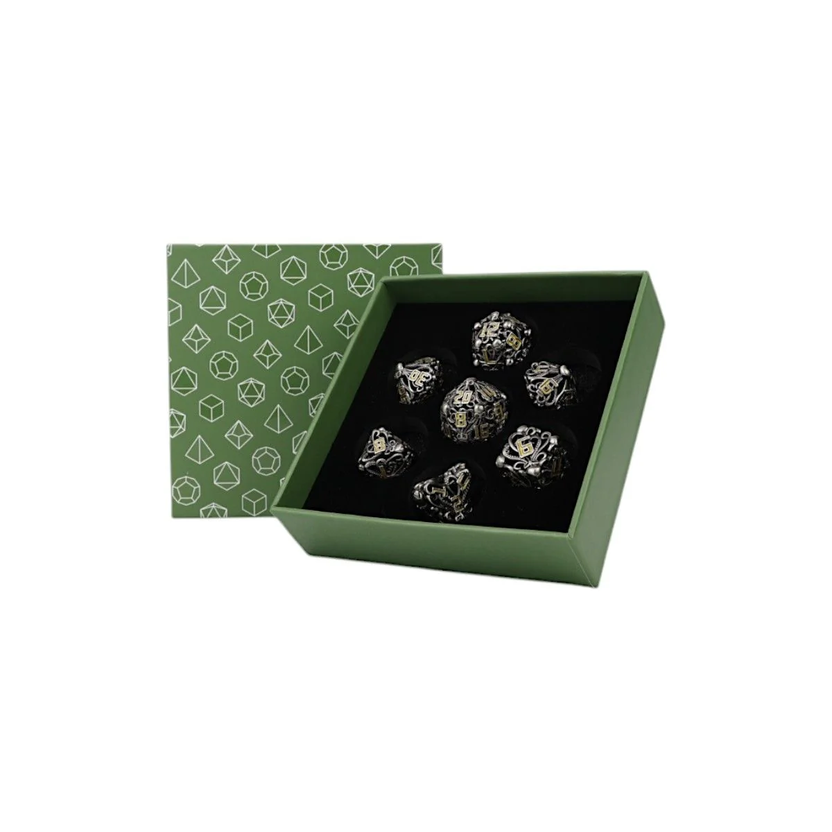Tentacular Dice Set Chrome/Gold