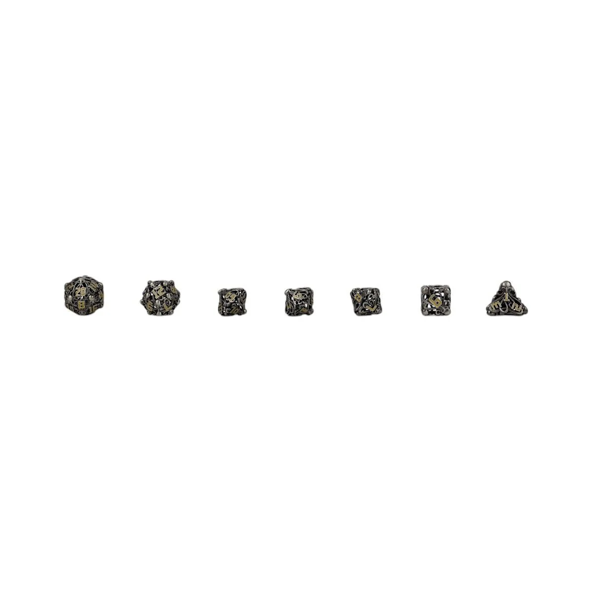 Tentacular Dice Set Chrome/Gold - Image 9