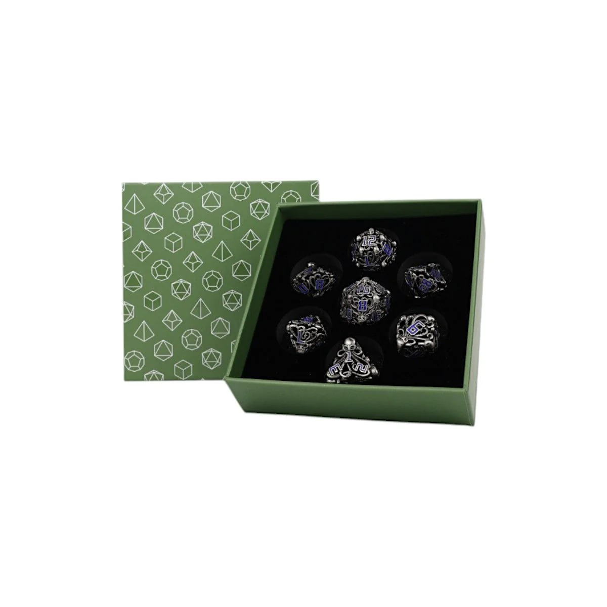 Tentacular Dice Set Steel/Blue