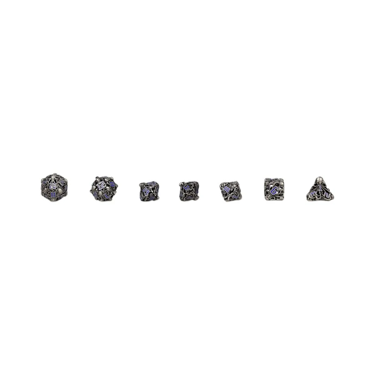 Tentacular Dice Set Steel/Blue - Image 9