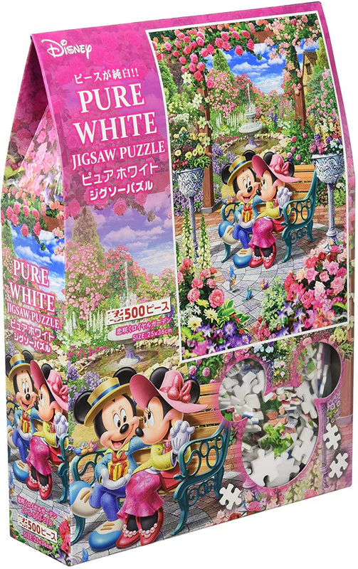 Tenyo Disney Mickey & Minnie Blooming Love Royal Garden - 500 Piece Jigsaw