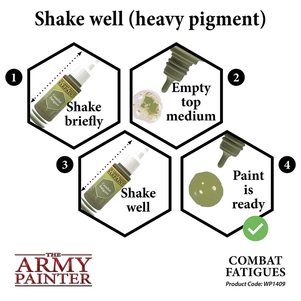 The Army Painter Acrylic Warpaints 18ml - Combat Fatigues - Image 5