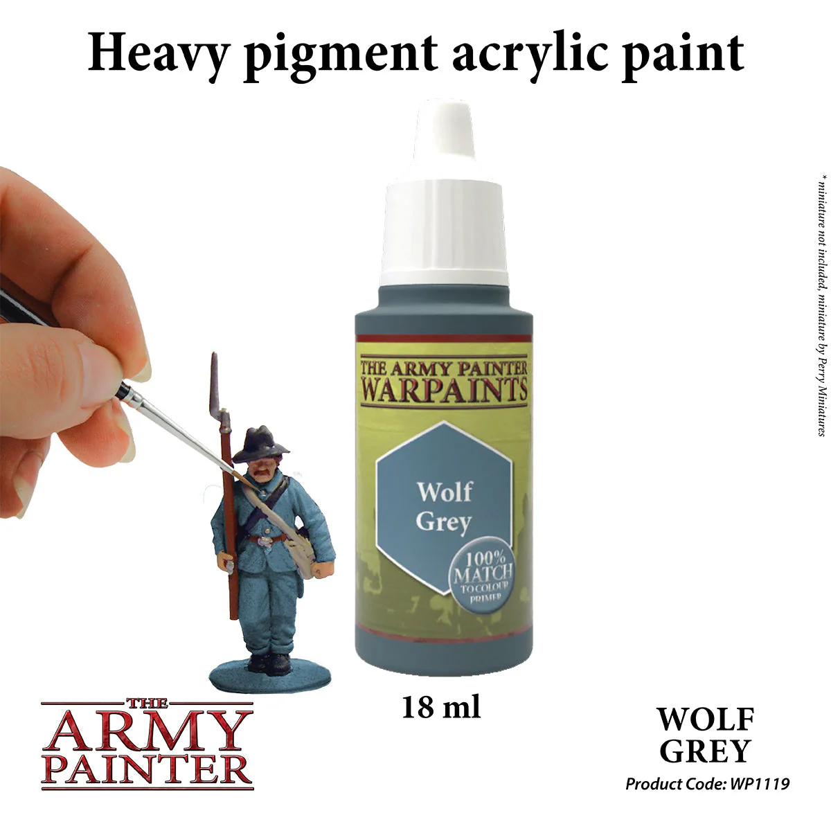 The Army Painter Warpaint 18ml - Wolf Grey - Image 2