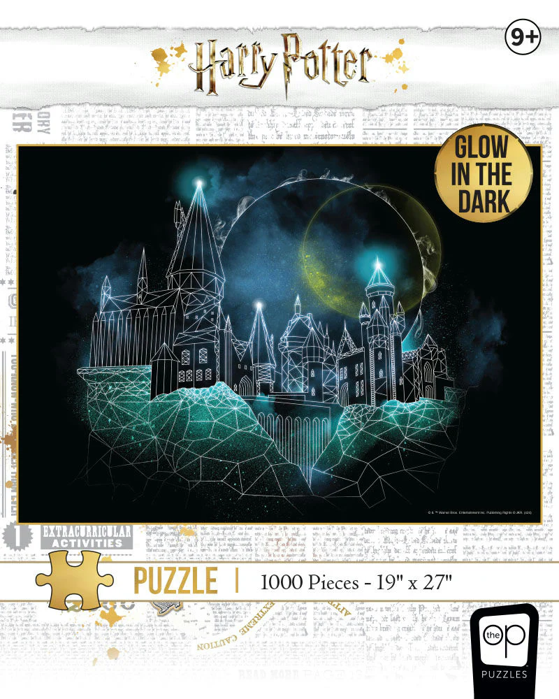 The Op Games Harry Potter: Magic of Hogwarts Glow-in-the-Dark Puzzle - 1000 Piece Jigsaw - Image 3