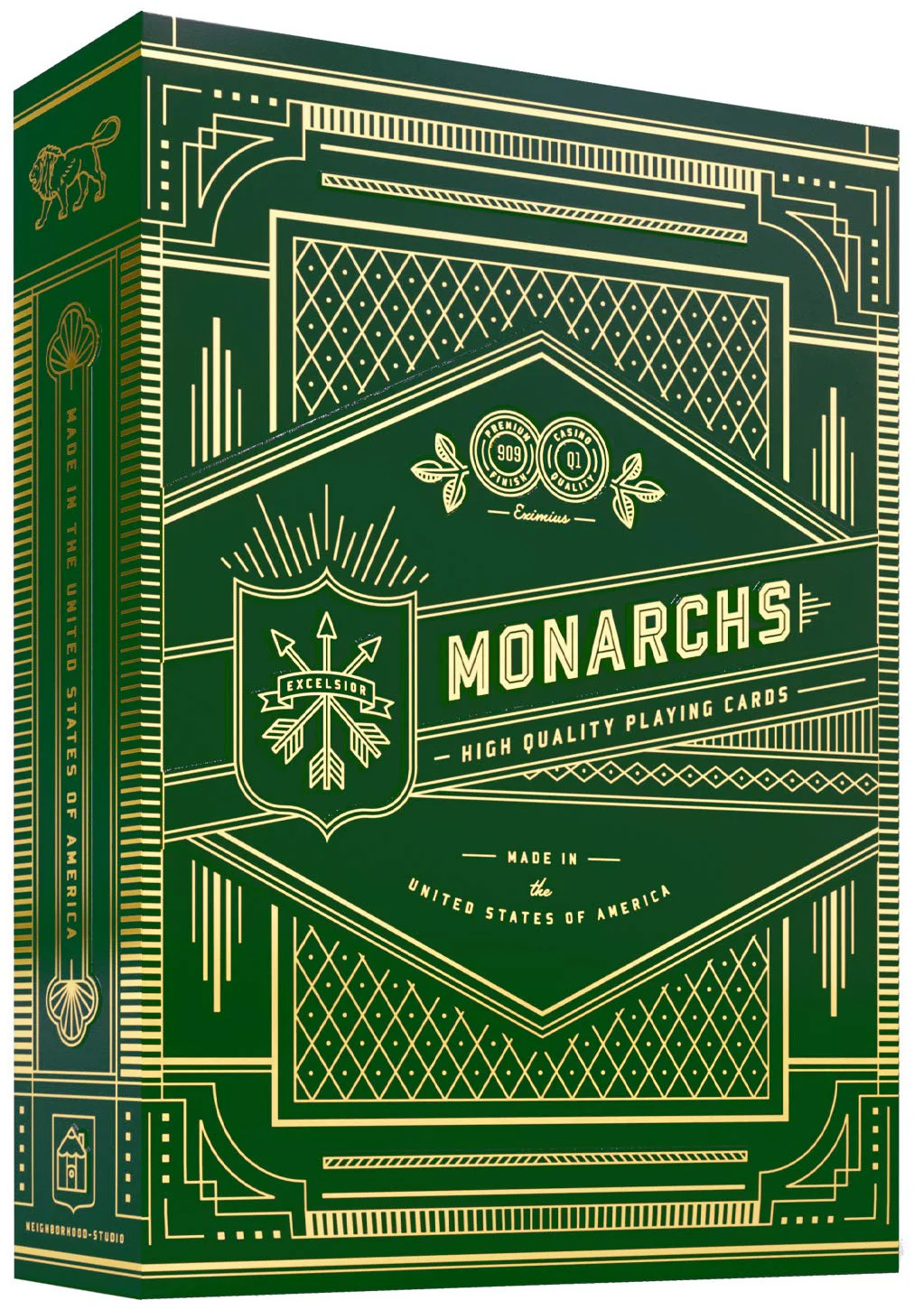 Theory11 Monarch Green Playing Cards