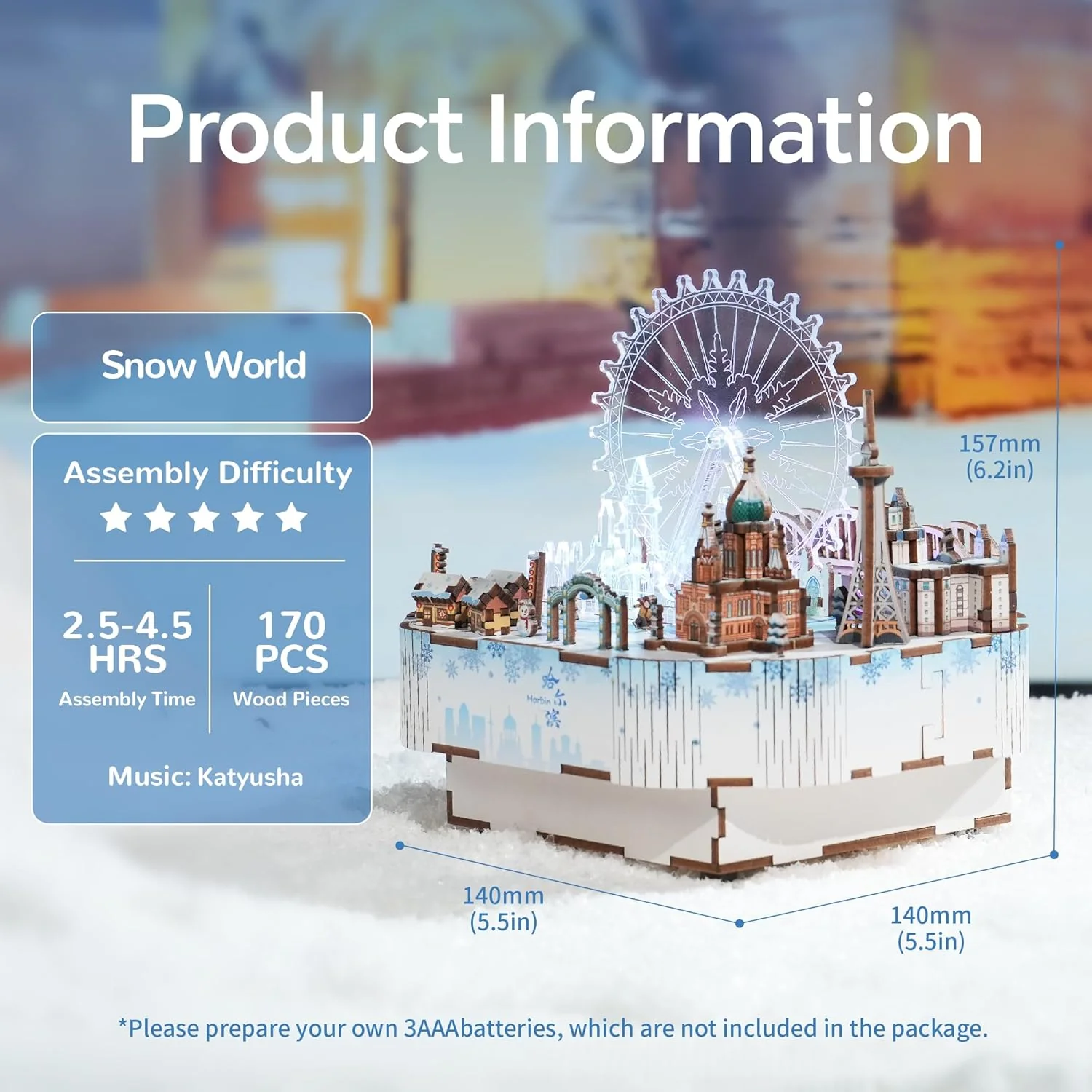 Tonecheer - Snow World Music Box - Image 3