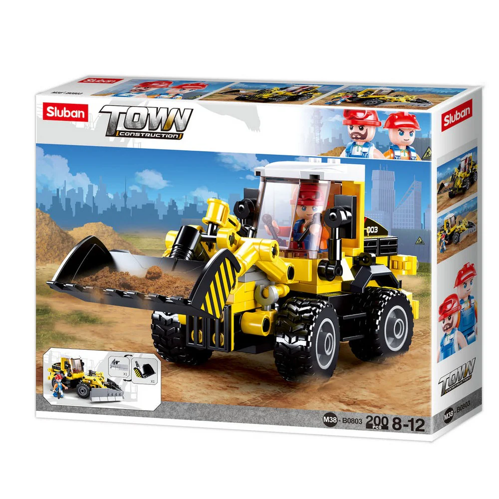 Town Dozer/Plow 200 Pieces