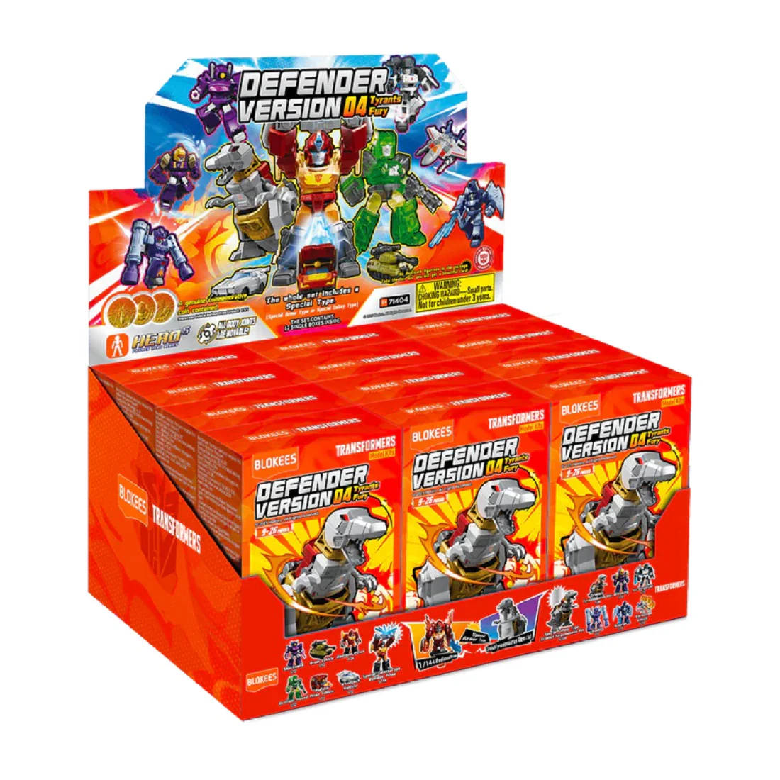 Transformers DV04 Tyrants Fury (Blind box) Blokees Display