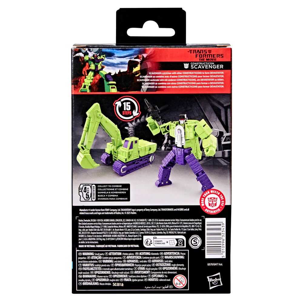 Transformers Studio Series Deluxe Class - The Transformers: The Movie - Constructicon Scavenger - Image 2