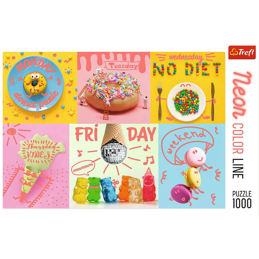 Trefl Park - Neon Colour Sweet Week 1000 Piece Puzzle