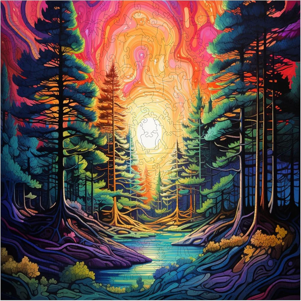 Trippy Puzzles - 300 Piece Wood Jigsaw Trippy Timber