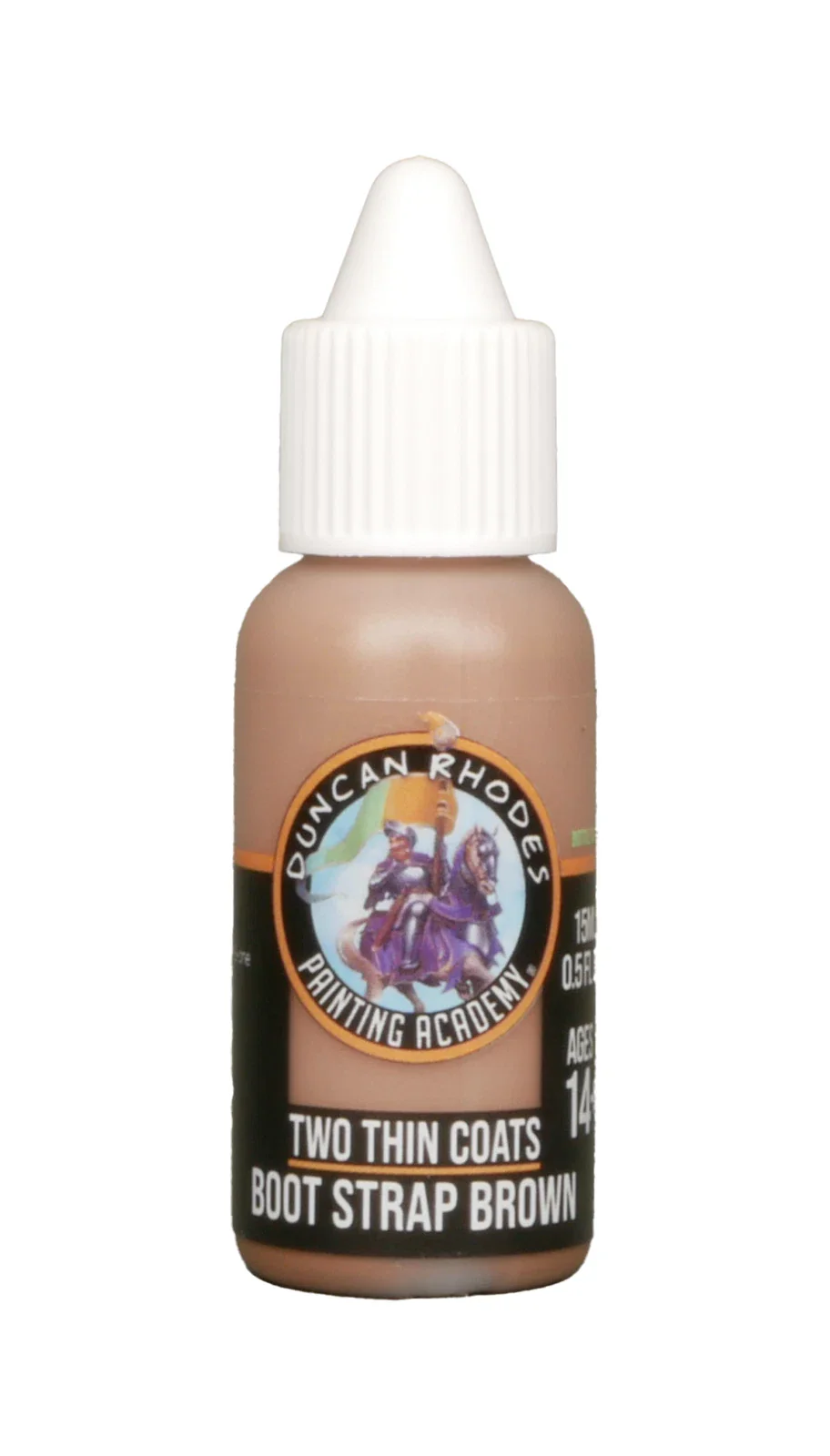 Two Thin Coats Boot Strap Acrylic Paint 15ml - Brown