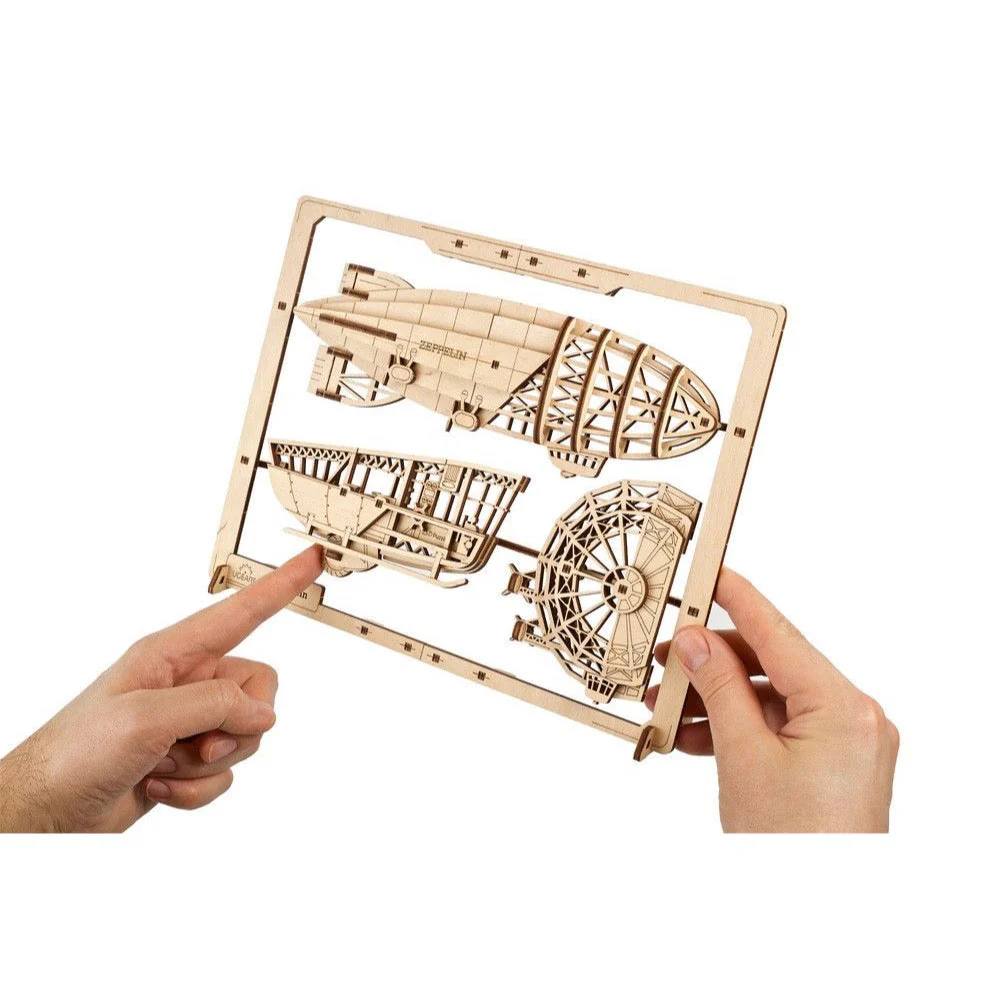 Ugears Zeppelin 2.5D Puzzle - Image 4