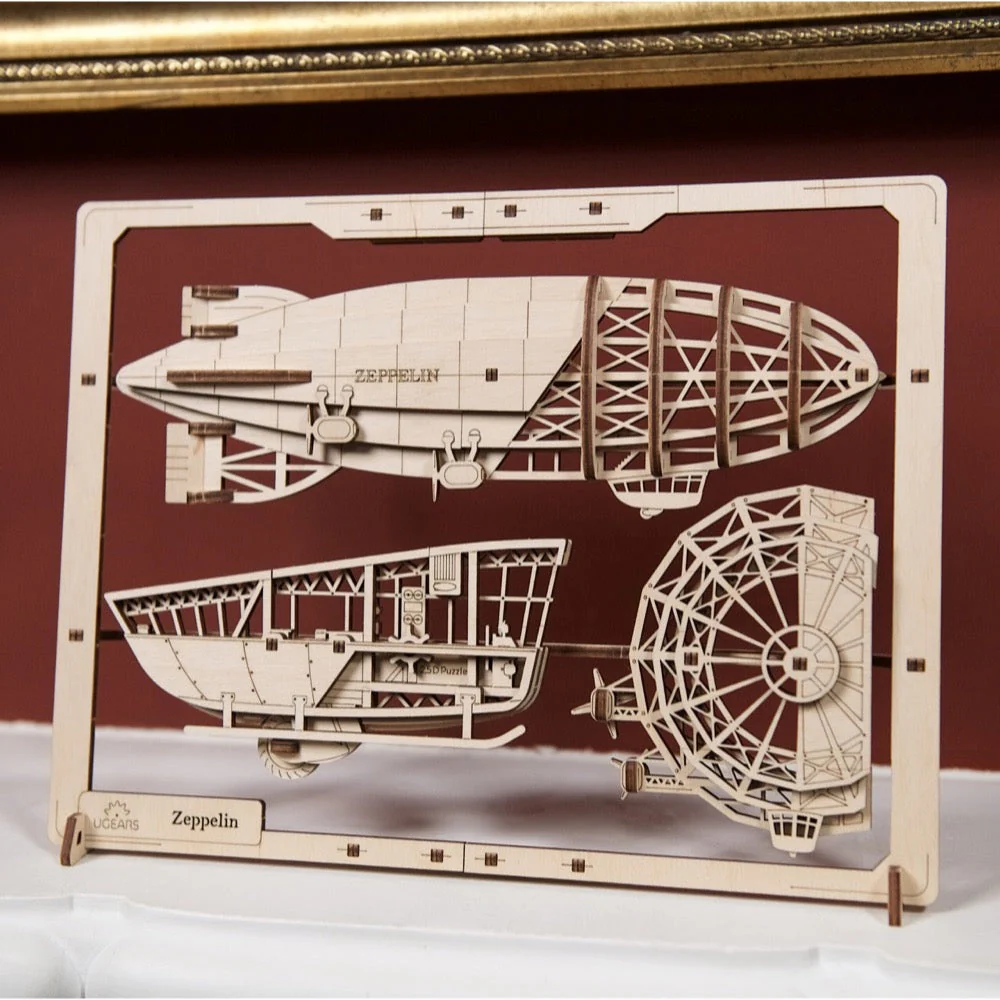 Ugears Zeppelin 2.5D Puzzle - Image 5