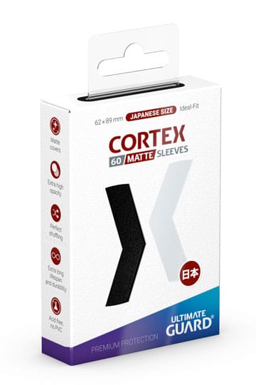 Ultimate Guard Cortex Sleeves Japanese Size (60) - Matte Black