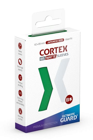 Ultimate Guard Cortex Sleeves Japanese Size (60)  - Matte Green