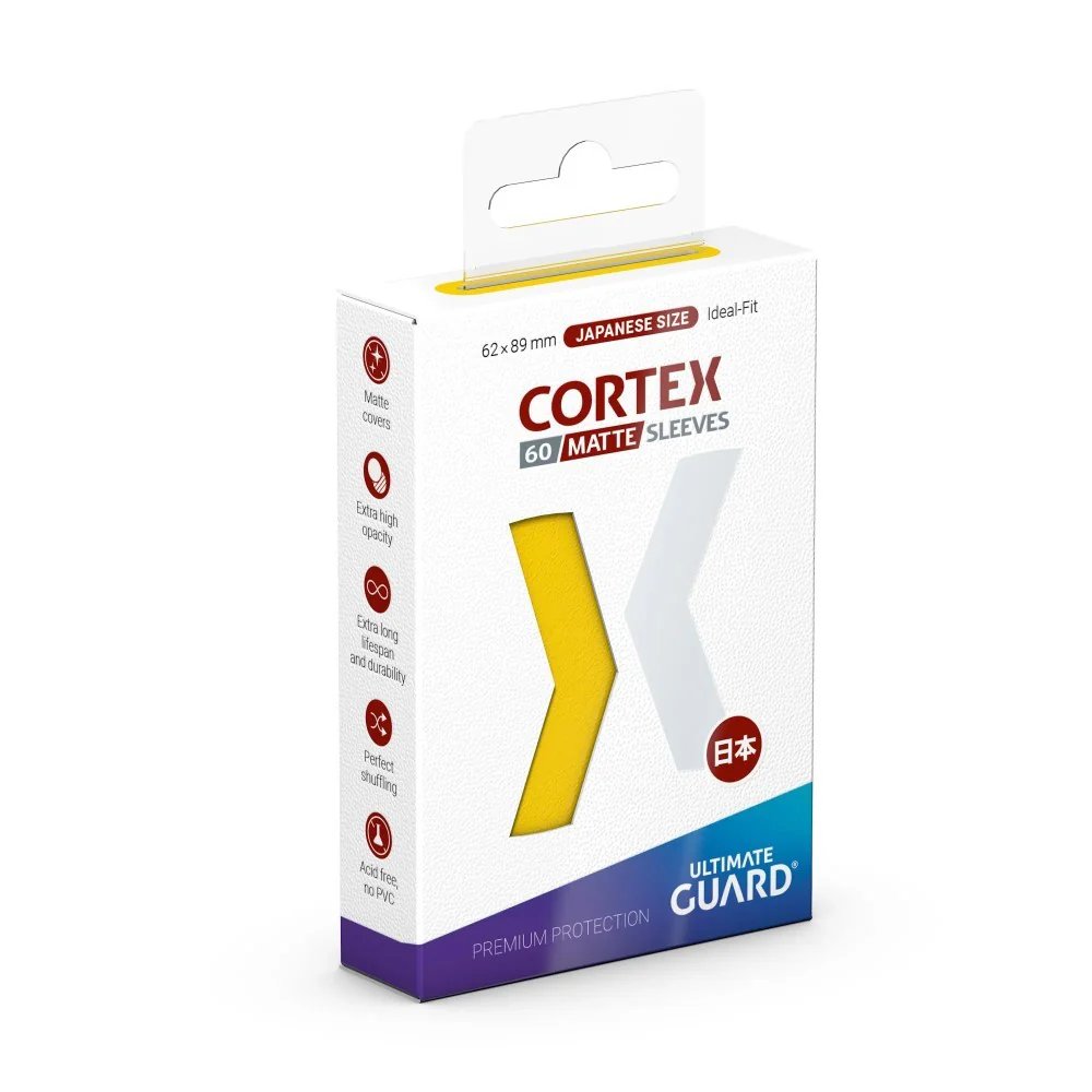 Ultimate Guard Cortex Sleeves Japanese Size (60) - Matte Yellow