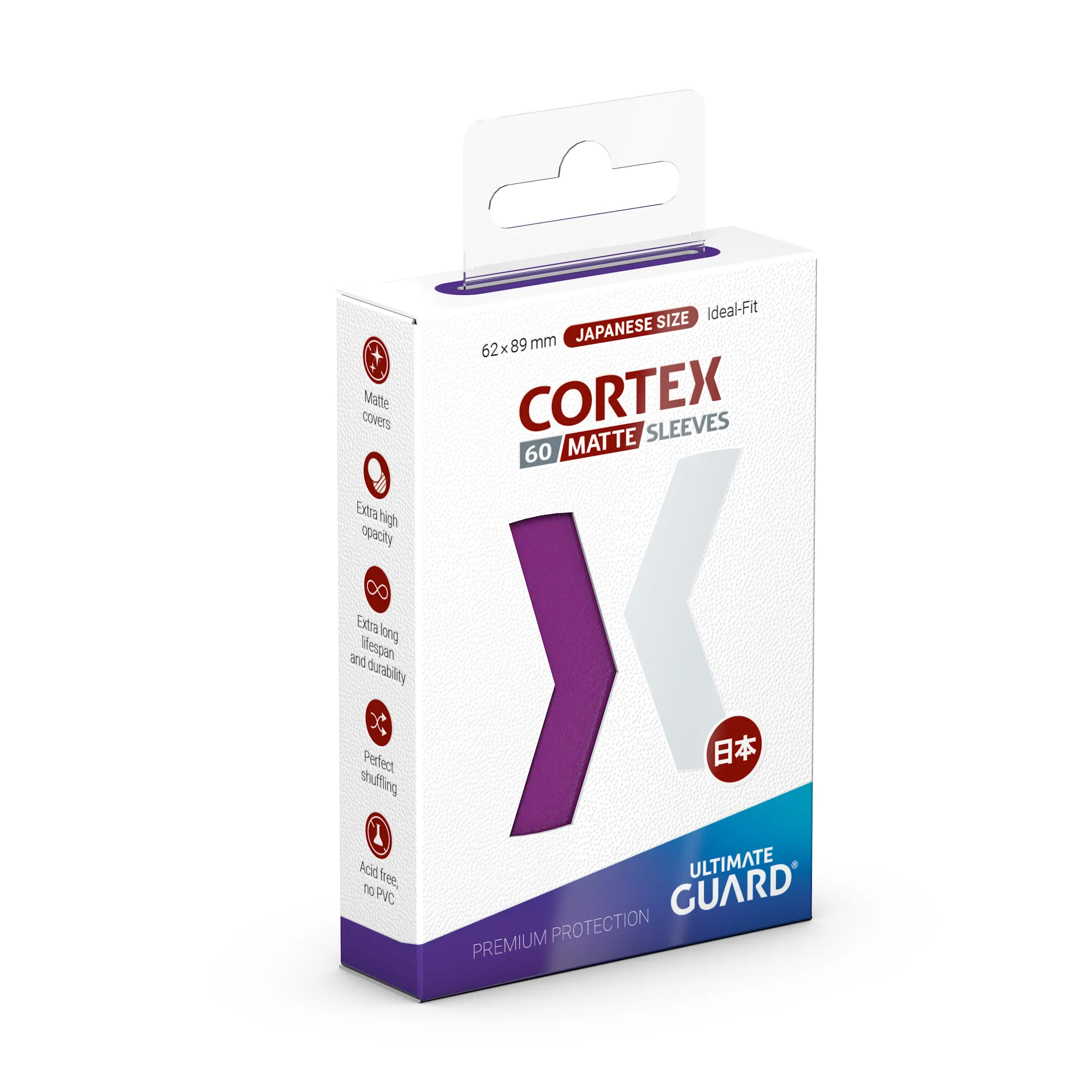 Ultimate Guard Cortex Sleeves Japanese Size Matte (60) - Purple