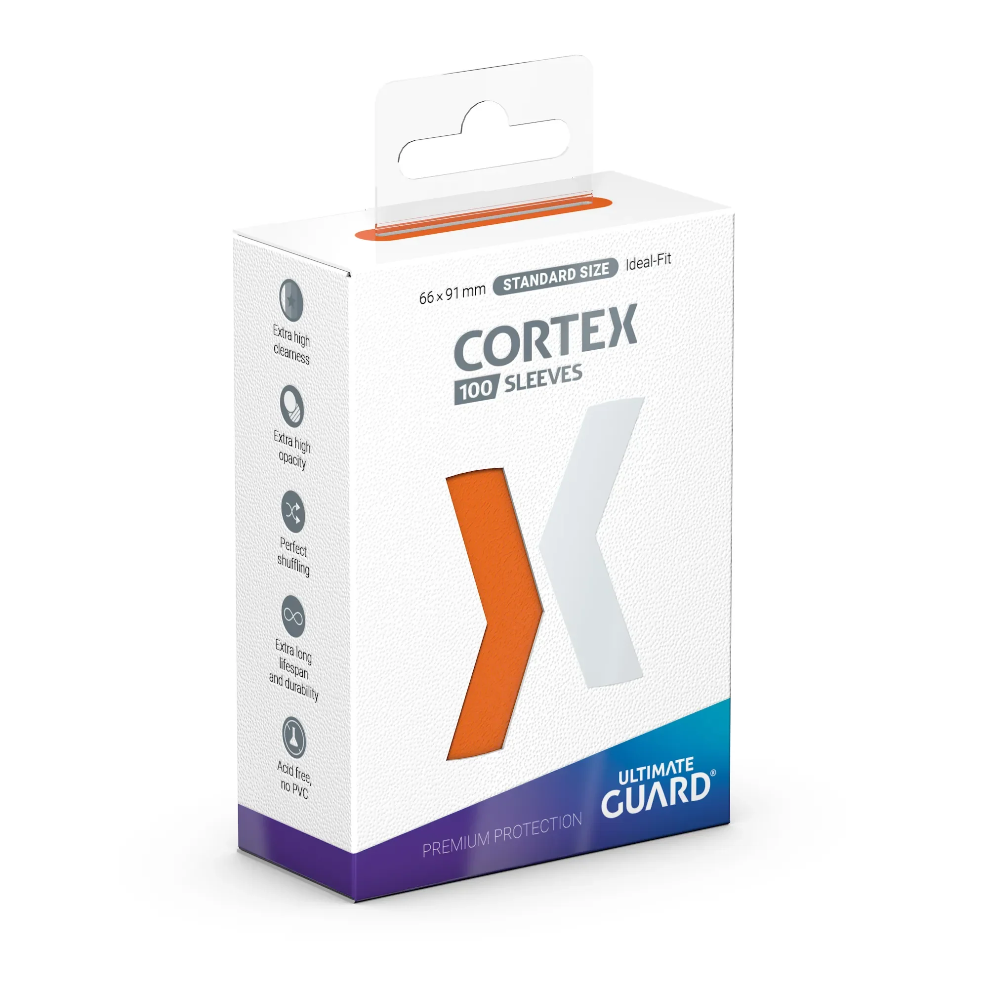 Ultimate Guard Cortex Sleeves Standard Size (100) - Orange