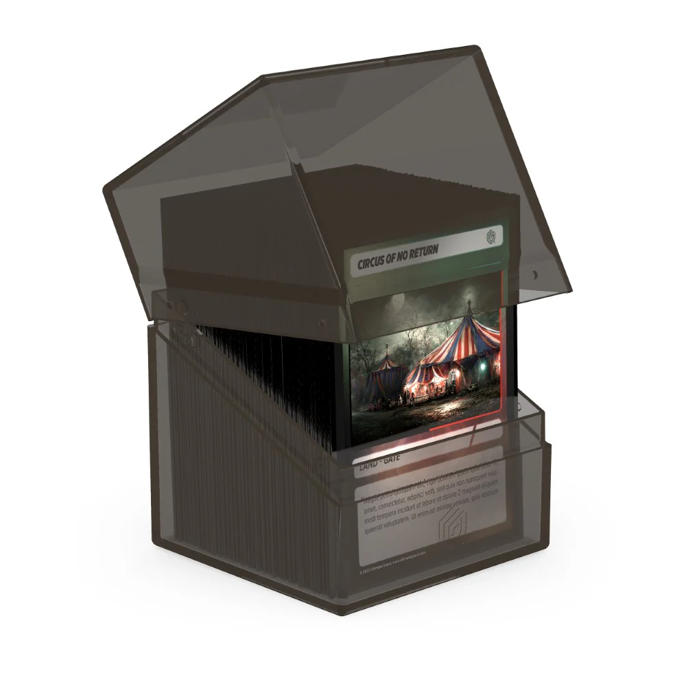 Ultimate Guard - Deck Box – Boulder 100+ – Clear - Onyx - Image 2