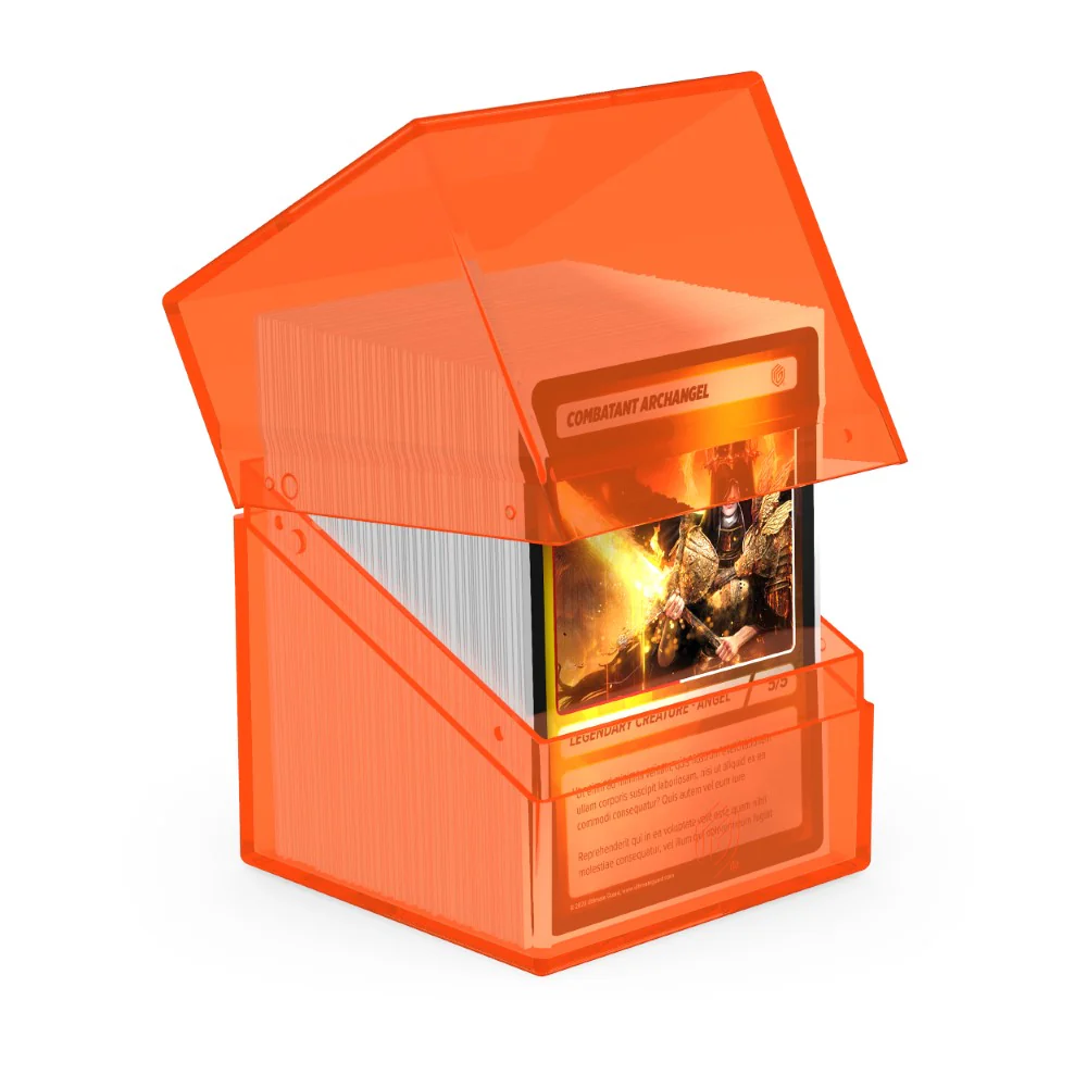 Ultimate Guard - Deck Box – Boulder 100+ – Clear - Poppy Topaz - Image 2
