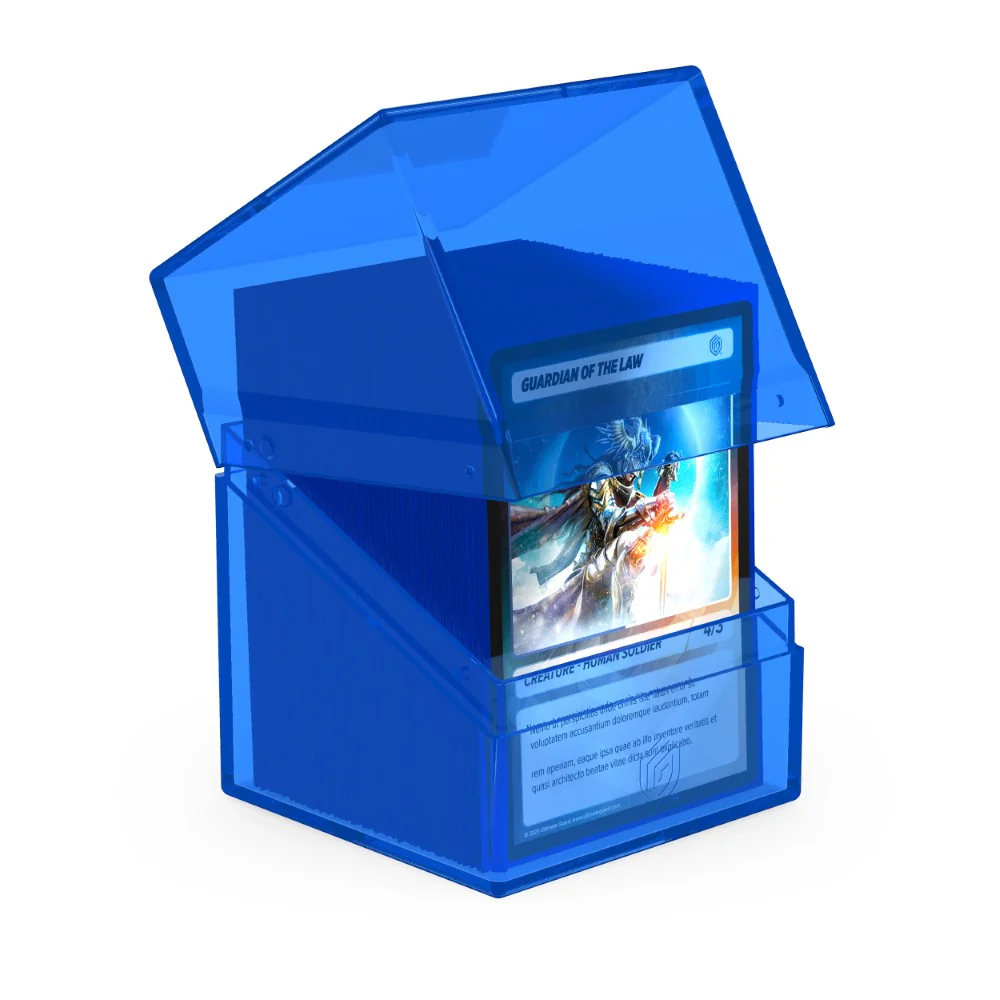 Ultimate Guard - Deck Box – Boulder 100+ – Clear - Sapphire - Image 2