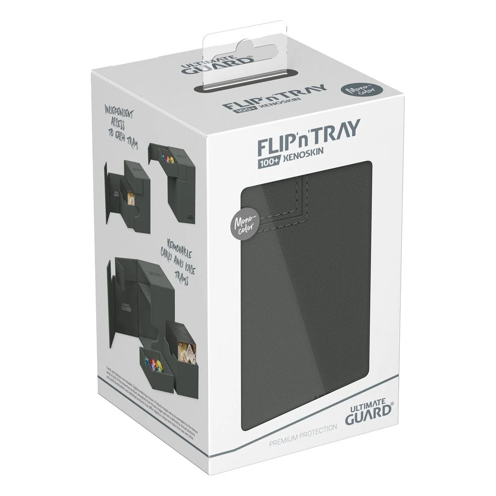 Ultimate Guard - Flip n Tray 100+ XenoSkin Monocolor Deck Box - Grey