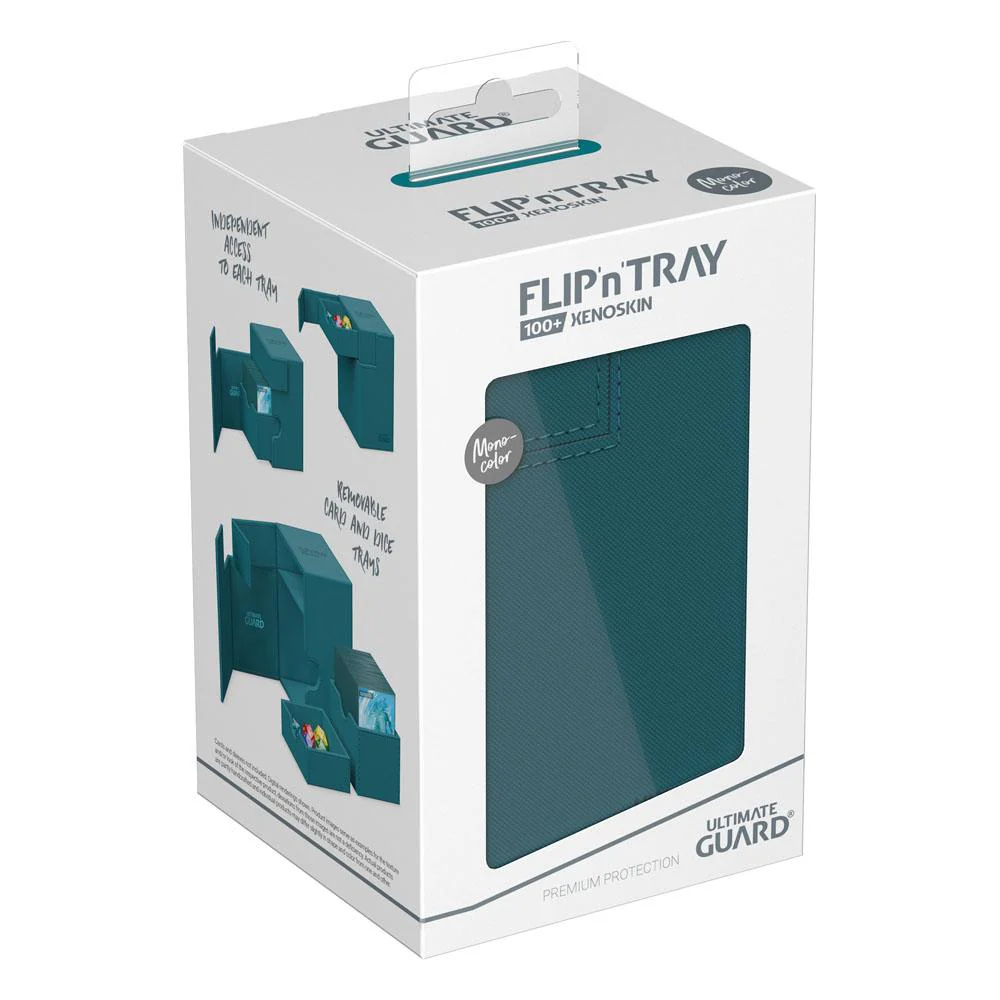 Ultimate Guard - Flip n Tray 100+ XenoSkin Monocolor Deck Box - Petrol