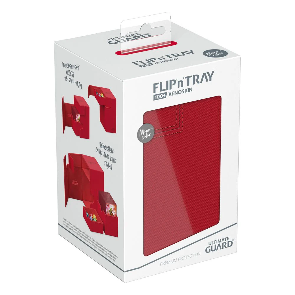 Ultimate Guard - Flip n Tray 100+ XenoSkin Monocolor Deck Box - Red