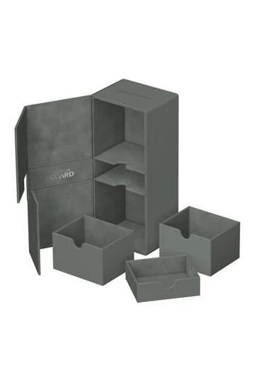 Ultimate Guard - Twin Flip n Tray Deck Case 266+ Xenoskin Deck Box - Grey