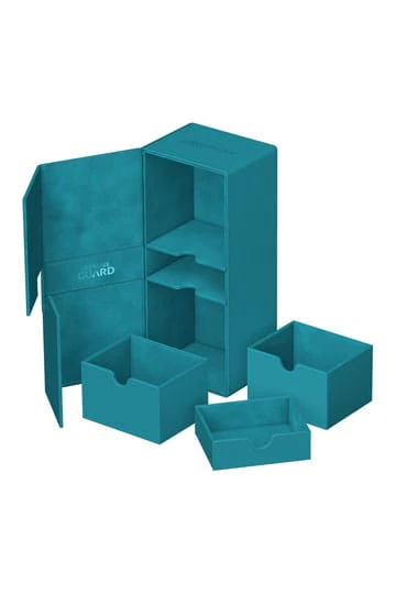 Ultimate Guard - Twin Flip n Tray Deck Case 266+ Xenoskin Deck Box - Petrol