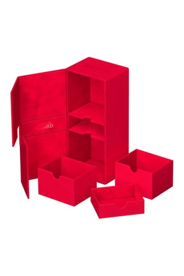 Ultimate Guard - Twin Flip n Tray Deck Case 266+ Xenoskin Deck Box - Red