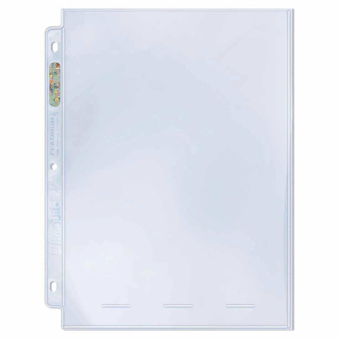 Ultra Pro: 1-Pocket Platinum Page with 8" x 10" Pocket