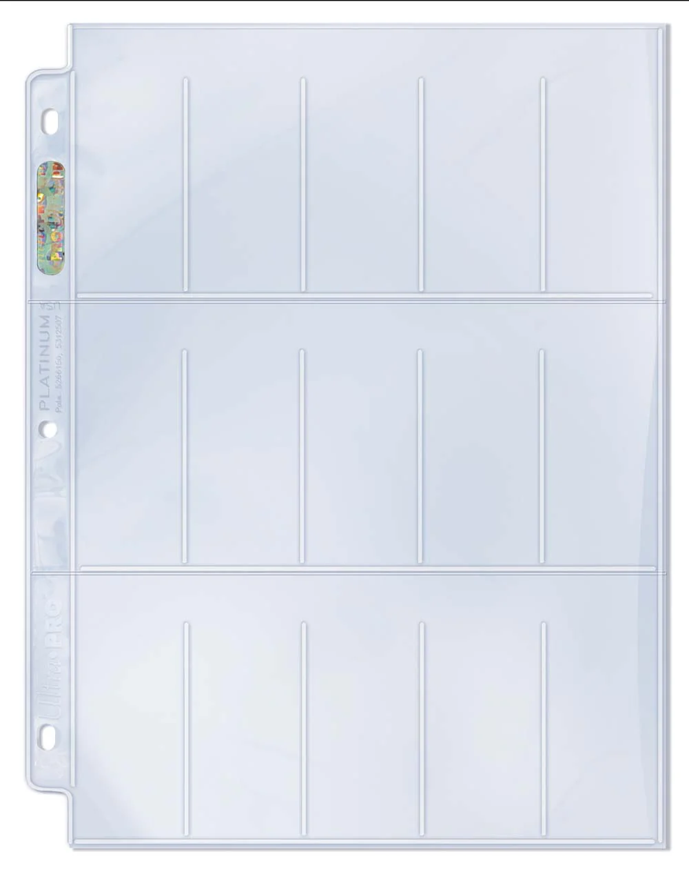 Ultra Pro: 15-Pocket Platinum Page for Tobacco Cards