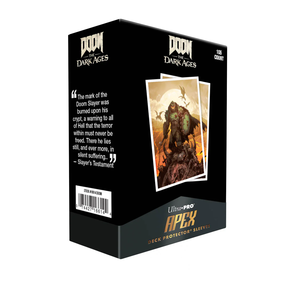 Ultra Pro: DOOM 105ct Apex Deck Protector Sleeves 2 (UP16615)