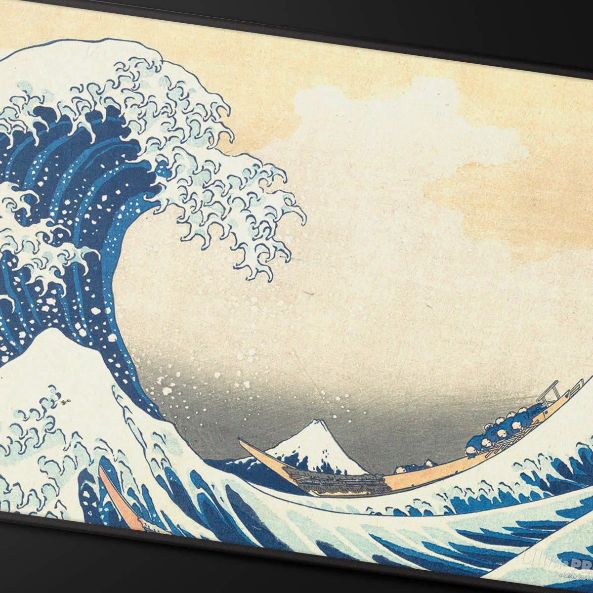 Ultra Pro: The Great Wave off Kanagawa Black Stitched Playmat - Image 2