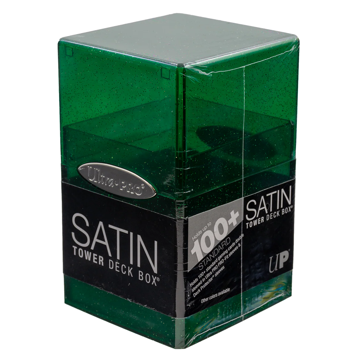 Ultra Pro UP16015 Glitter Satin Tower Deck Box - Green
