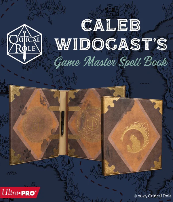 Ultra Pro: UP16480 Caleb Widogast's Game Master Spell Book for Critical Role (GM Screen)