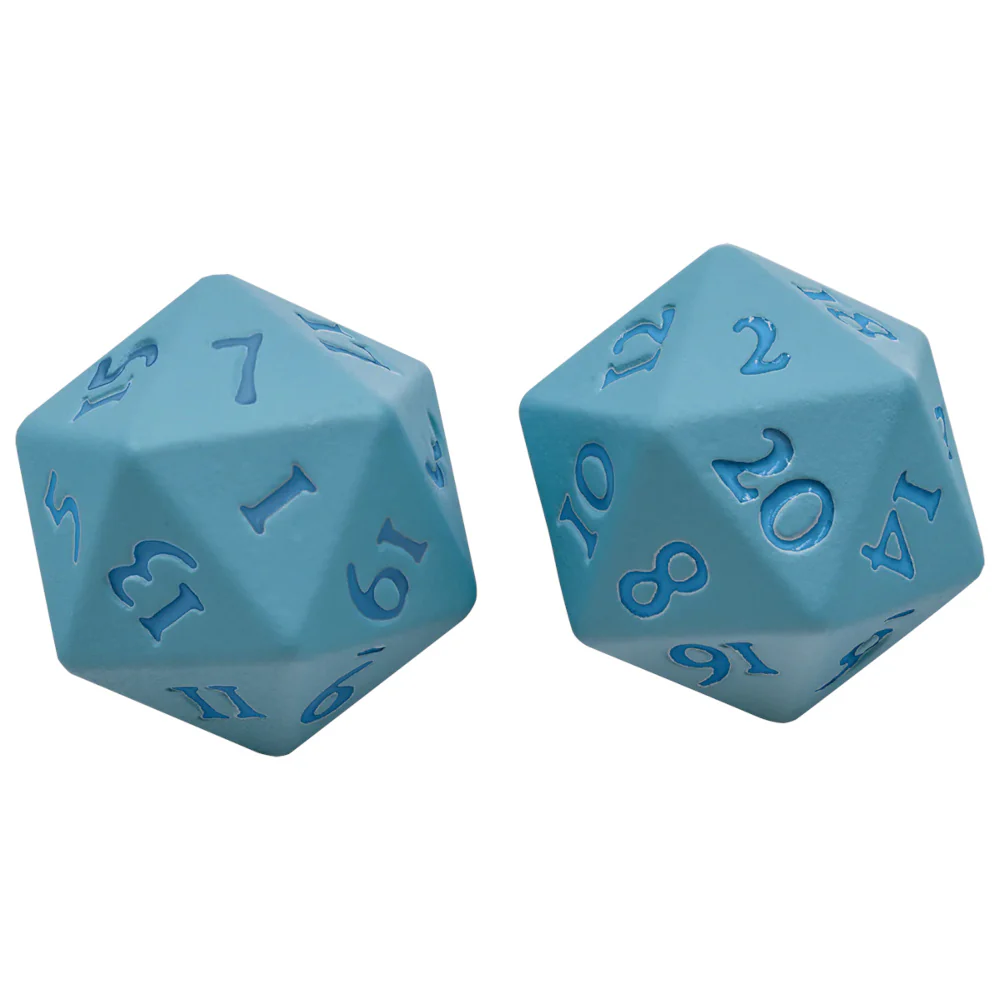 Ultra Pro - Vivid Heavy Metal Dice 2-Piece Set - Light Blue - Image 2
