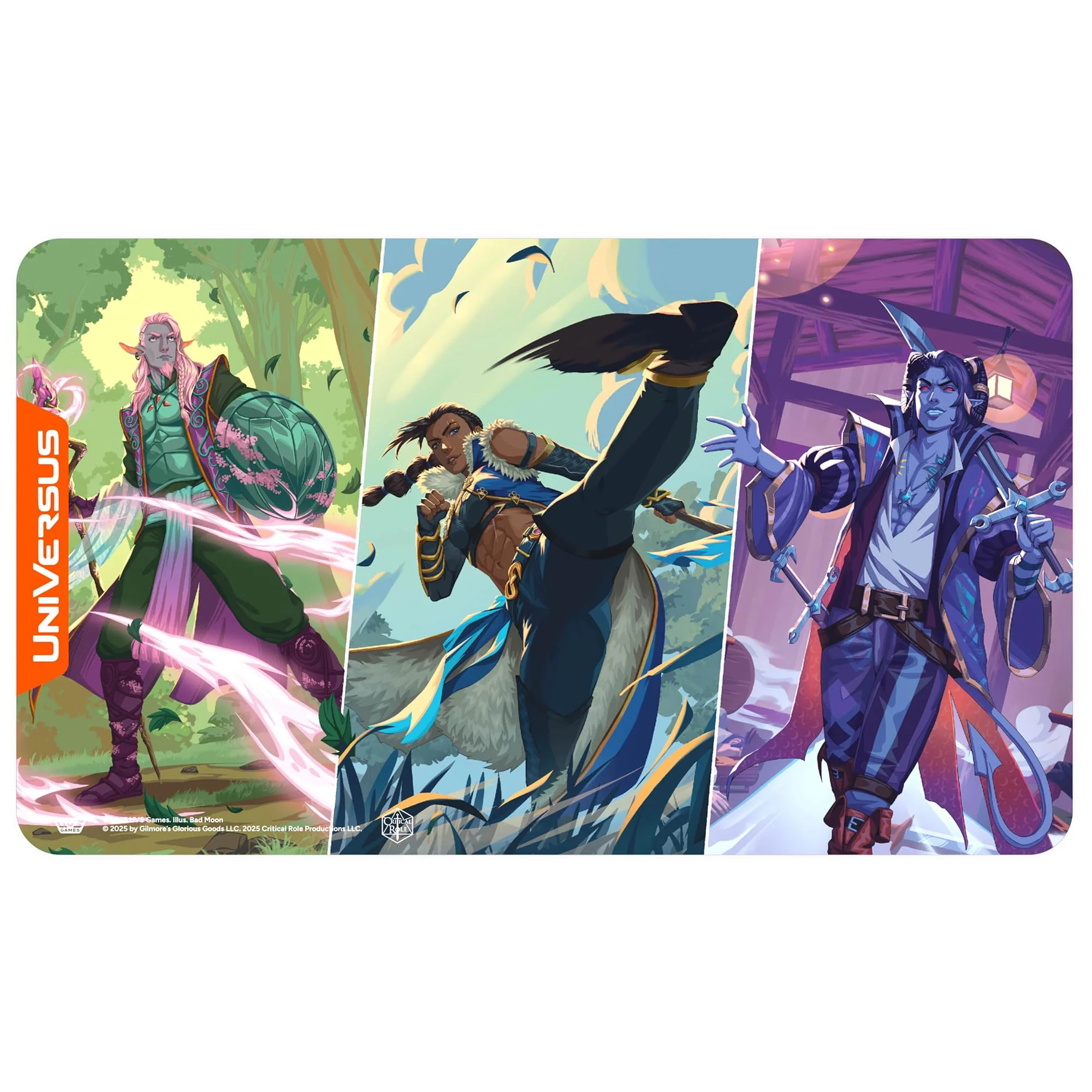 UniVersus Critical Role: Heroes of Exandria Playmat - Caduceus, Beauregard and Mollymauk