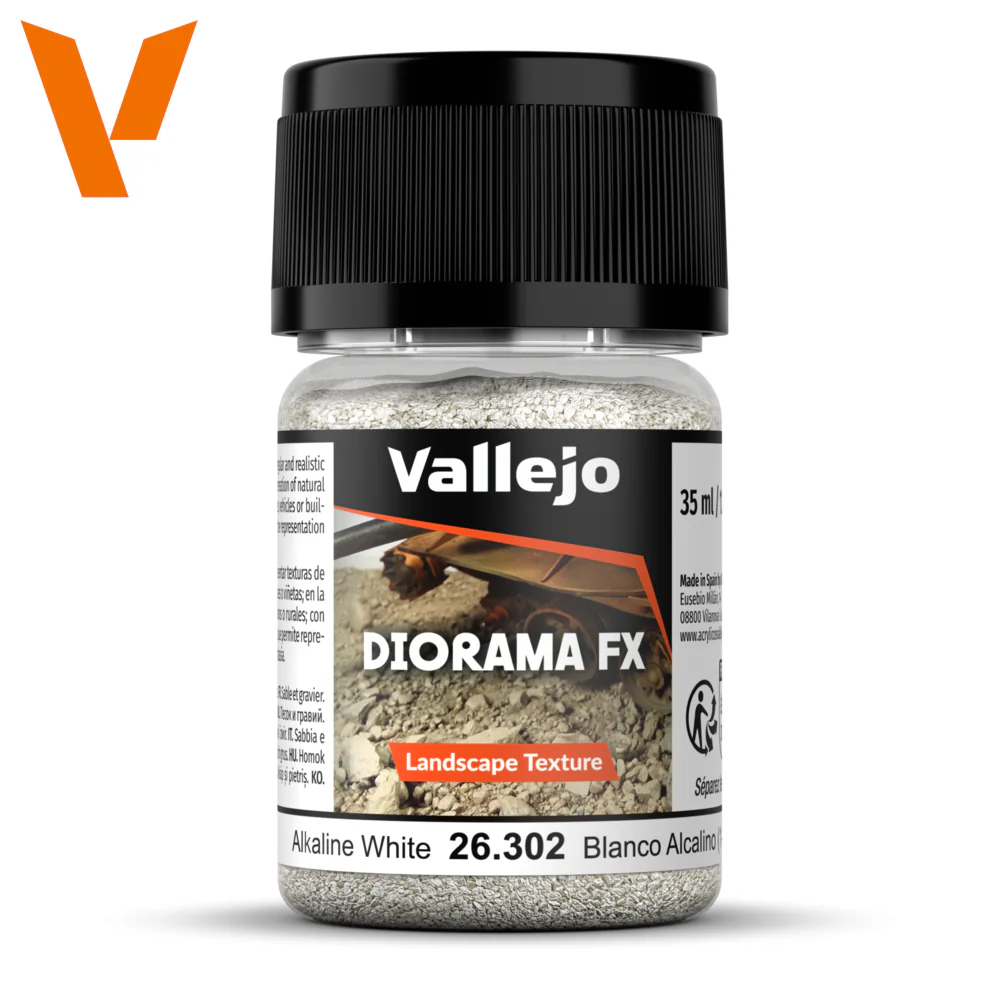 Vallejo Diorama Effects Landscape Texture 1-2mm 35ml - Alkaline White