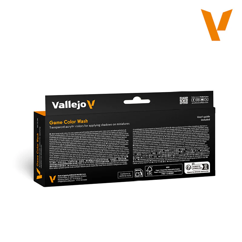 Vallejo Game Colour Wash 8 Colour Set - Image 2