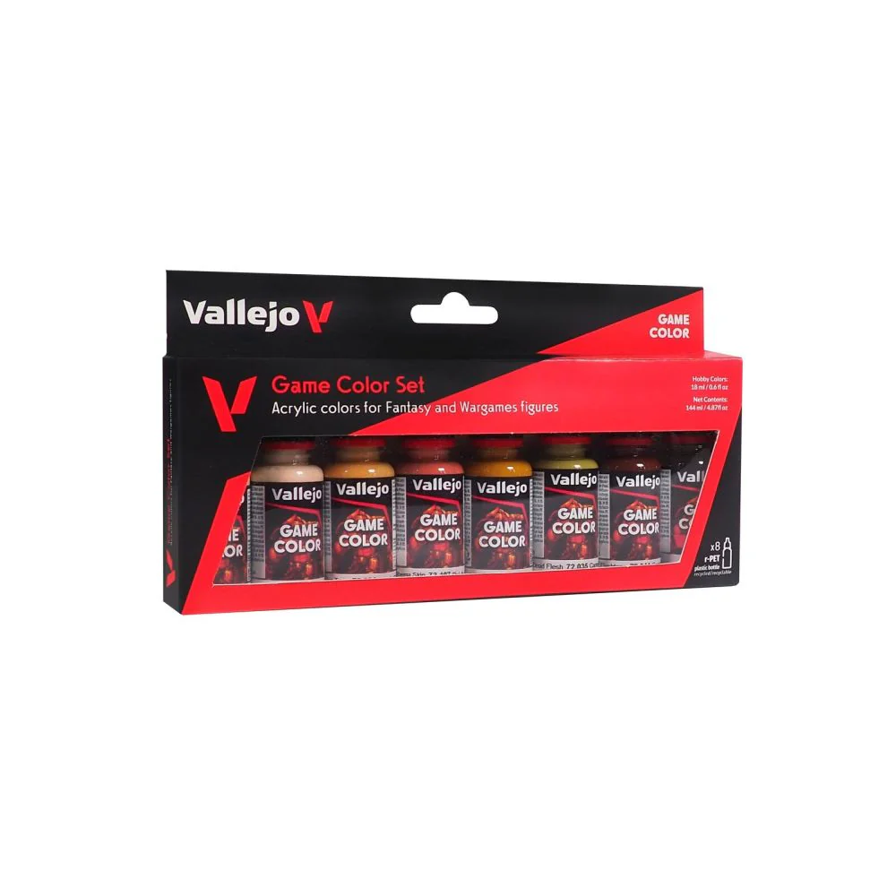 Vallejo Game Skin Tone Colour 8-Piece Set