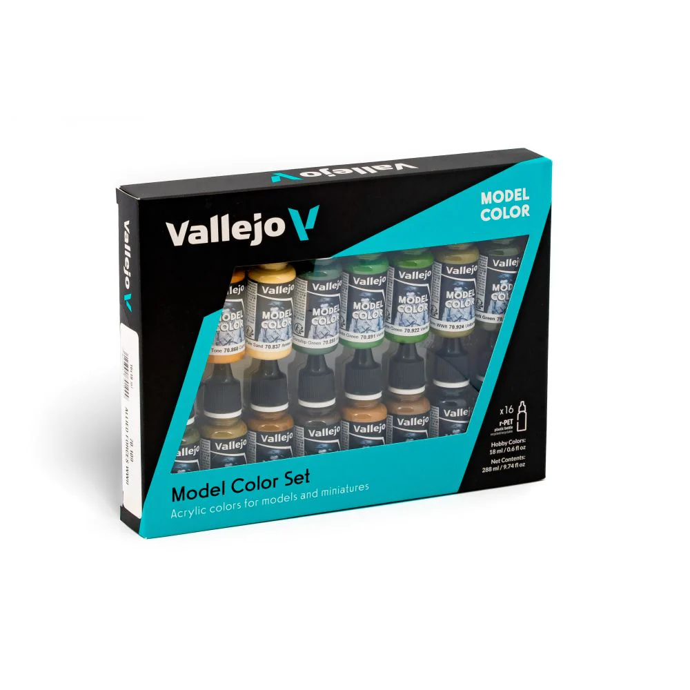 Vallejo Model Allied Forces WWII Colour 16-Piece Set