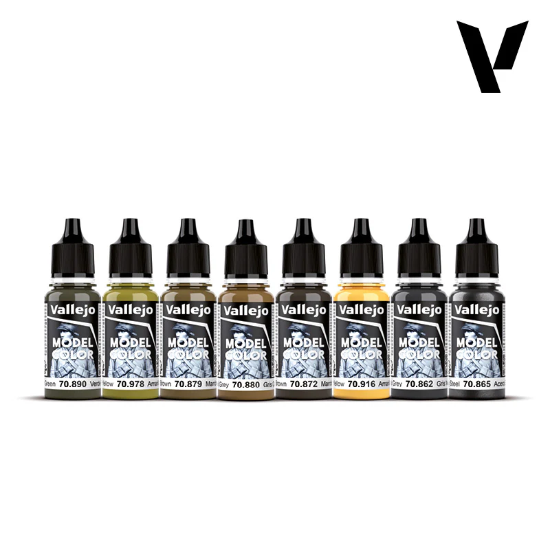 Vallejo Model Colour Panzer Colours Acrylic Paint 8-Piece Set - Image 3