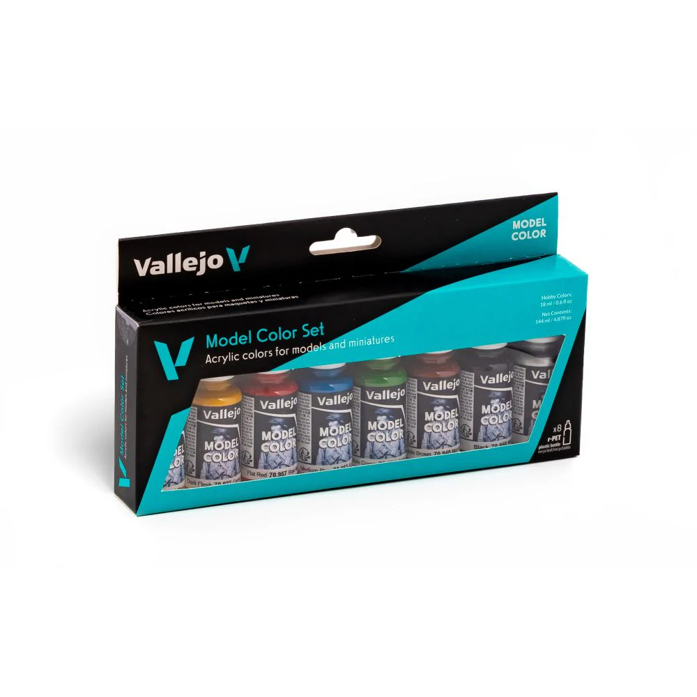 Vallejo Model Colour Wargames Basics Acrylic Paint 8-Piece Set