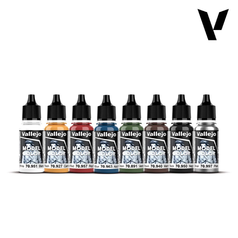 Vallejo Model Colour Wargames Basics Acrylic Paint 8-Piece Set - Image 3